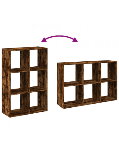 Libreria Divisorio Rovere Fumo 69,5x29x103,5cm in Truciolato