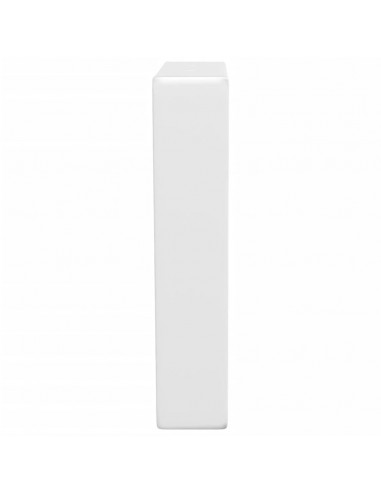 Reggimensole per Lavabo 2 pz Bianche Trapezio in Acciaio