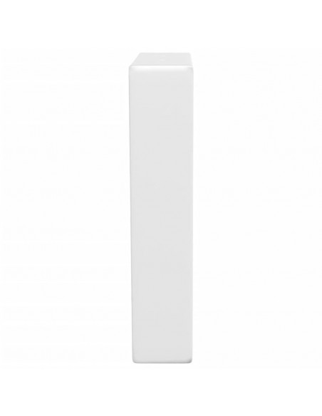 Reggimensole per Lavabo 2 pz Bianche Trapezio in Acciaio