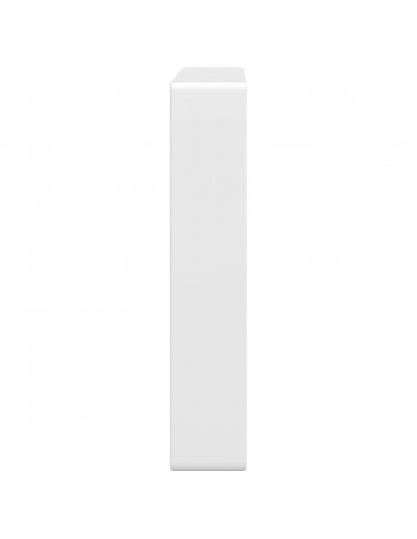 Reggimensole per Lavabo 2 pz Bianche Rettangolari in Acciaio