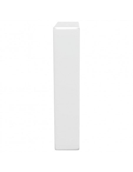 Reggimensole per Lavabo 2 pz Bianche Trapezio in Acciaio