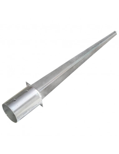 Picchetti di Terra 6 pz Argento 10x76 cm in Acciaio Zincato