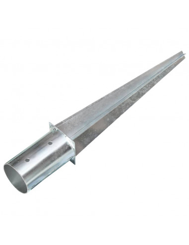 Picchetti di Terra 2 pz Argento 8x61 cm in Acciaio Zincato