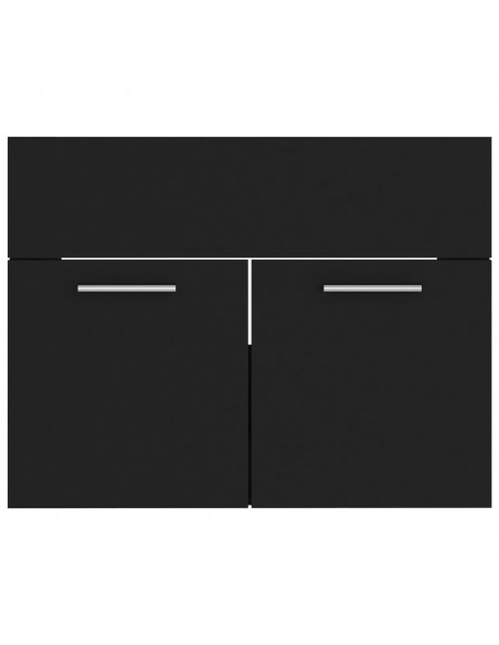 Set Mobili da Bagno Nero in Truciolato
