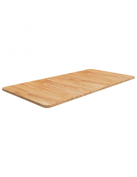 Piano Bagno Marrone Chiaro 100x50x1,5cm Legno Massello Trattato