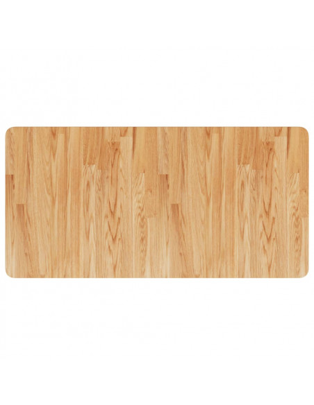 Piano Bagno Marrone Chiaro 100x50x1,5cm Legno Massello Trattato
