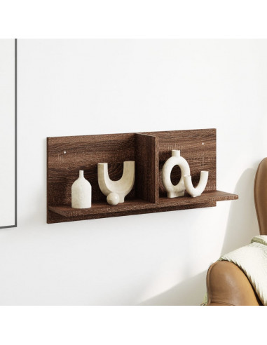Mobile a Parete 70x16,5x30 cm Rovere Marrone Legno Multistrato