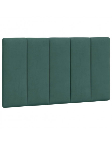 Giroletto con Luci LED Verde Scuro 90x190 cm in Velluto