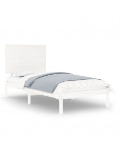 Giroletto Bianco in Legno Massello di Pino 90x200 cm 2