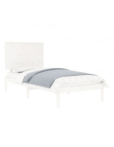 Giroletto Bianco in Legno Massello di Pino 90x200 cm