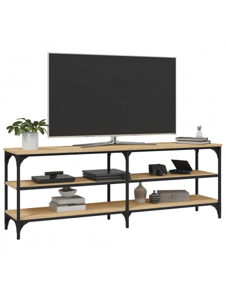 Mobile Porta TV Rovere Sonoma 140x30x50 cm in Legno Multistrato
