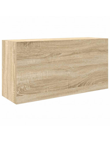 Mobile da Bagno a Parete Rovere Sonoma 80x25x40 cm Truciolato
