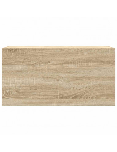 Mobile da Bagno a Parete Rovere Sonoma 80x25x40 cm Truciolato