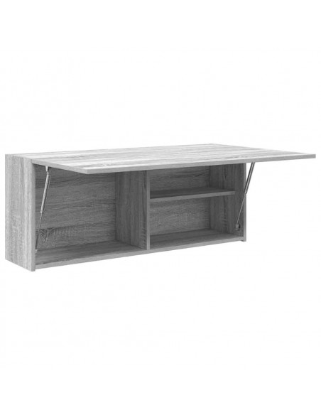Mobile da Bagno Grigio Sonoma 100x25x40 cm in Truciolato