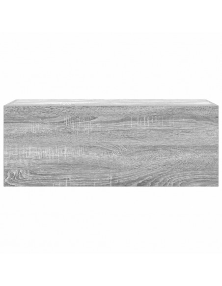 Mobile da Bagno Grigio Sonoma 80x25x30 cm in Legno Multistrato