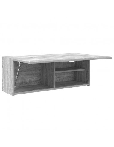 Mobile da Bagno Grigio Sonoma 80x25x30 cm in Legno Multistrato
