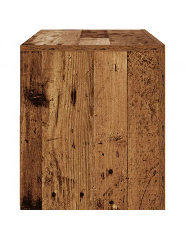 Mobile Porta TV con LED Legno Antico 90x35x40 cm Multistrato