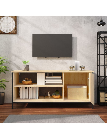 Mobile Porta TV Rovere Sonoma 100x40x45 cm in Legno Multistrato
