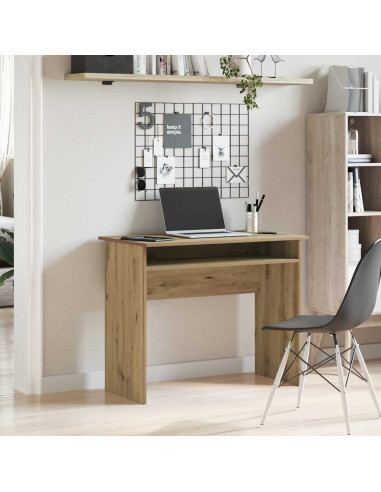Scrivania Rovere Artigianale 90x50x74 cm in Legno Multistrato