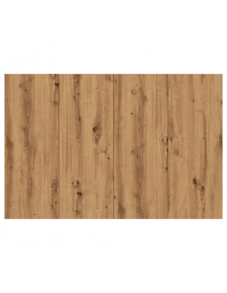 Testiera Rovere Artigianale 120x1,5x80 cm Legno Multistrato