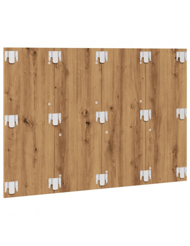 Testiera Rovere Artigianale 120x1,5x80 cm Legno Multistrato