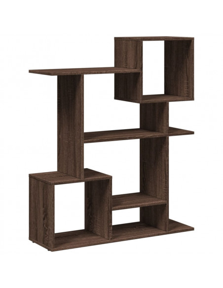Libreria Divisorio Rovere Marrone 92x29x112 cm in Truciolato