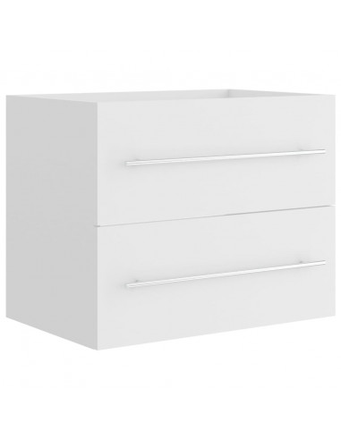 Mobile Lavabo Bianco 60x38,5x48 cm in Legno Multistrato