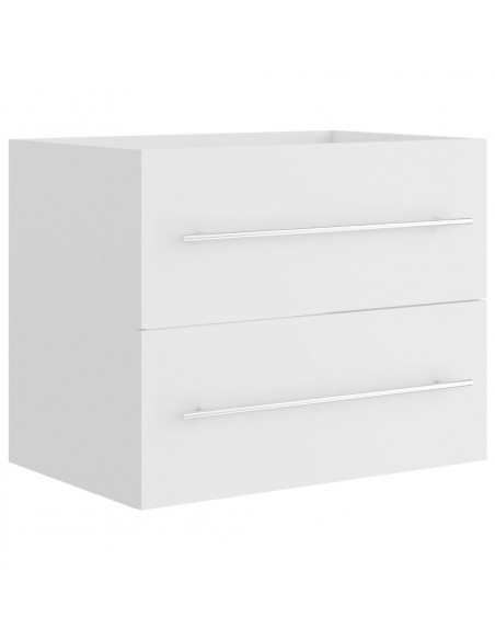Mobile Lavabo Bianco 60x38,5x48 cm in Legno Multistrato