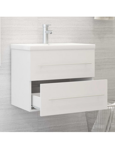 Mobile Lavabo Bianco 60x38,5x48 cm in Legno Multistrato