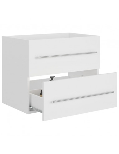 Mobile Lavabo Bianco 60x38,5x48 cm in Legno Multistrato