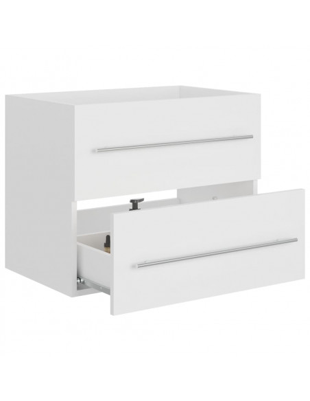 Mobile Lavabo Bianco 60x38,5x48 cm in Legno Multistrato
