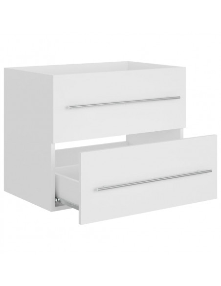 Mobile Lavabo Bianco 60x38,5x48 cm in Legno Multistrato