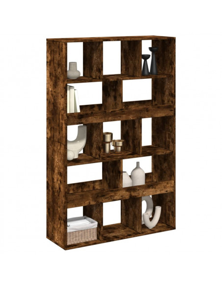 Libreria Rovere Fumo 100x33x156,5 cm in Truciolato