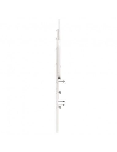 Testiera Bianca 160 cm in Legno Massello di Pino