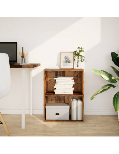 Libreria Legno Antico 60x30x77 cm in Legno Multistrato