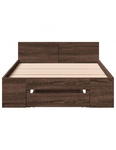 Giroletto Cassetto Rovere Marrone 100x200 cm Legno Multistrato