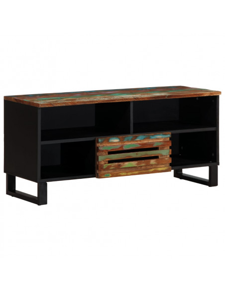 Mobile Porta TV 100x34x46 cm in Legno Massello di Acacia