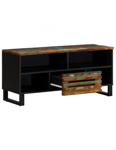 Mobile Porta TV 100x34x46 cm in Legno Massello di Acacia