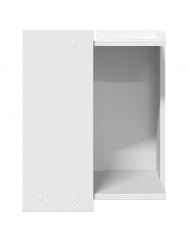 Recinto per Lettiera per Gatti Bianco 80x50x45 cm in Truciolato