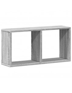 Mobile a Parete 60x16x30 cm Grigio Sonoma in Legno Multistrato 2