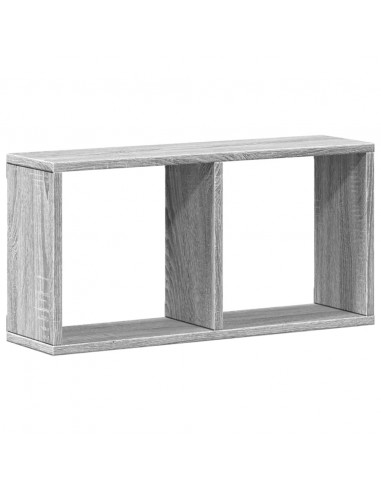 Mobile a Parete 60x16x30 cm Grigio Sonoma in Legno Multistrato