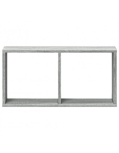 Mobile a Parete 60x16x30 cm Grigio Sonoma in Legno Multistrato