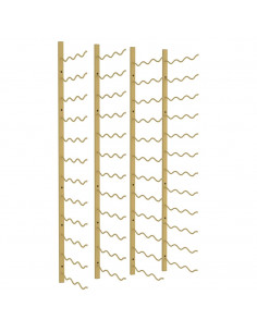 Portavini da Parete per 36 Bottiglie 2 pz Oro in Ferro 2