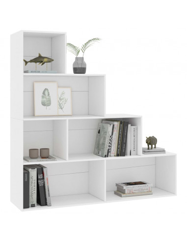 Libreria/Divisorio Bianco 155x24x160 cm in Legno Multistrato