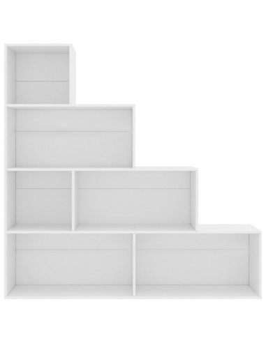 Libreria/Divisorio Bianco 155x24x160 cm in Legno Multistrato