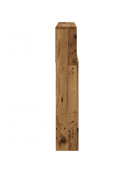 Testiera con Contenitore Legno 120x19x103,5 cm in Truciolato