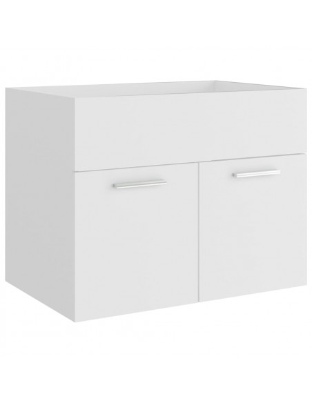 Mobile Sottolavabo Bianco 60x38,5x46 cm in Legno Multistrato