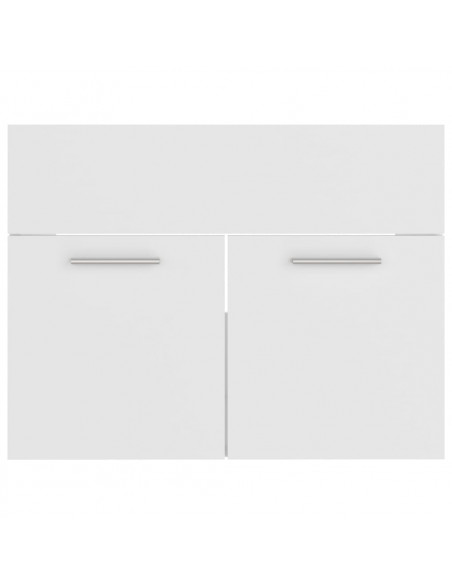 Mobile Sottolavabo Bianco 60x38,5x46 cm in Legno Multistrato