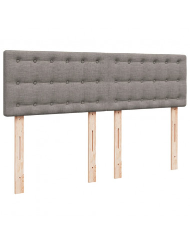 Giroletto a Molle con Materasso Tortora 140x200 cm in Tessuto