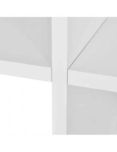 Libreria / Scaffale Espositore a Scala 142 cm Bianco